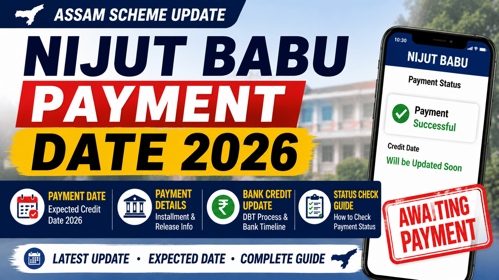 Nijut Babu scheme payment date 2026 Assam latest update
