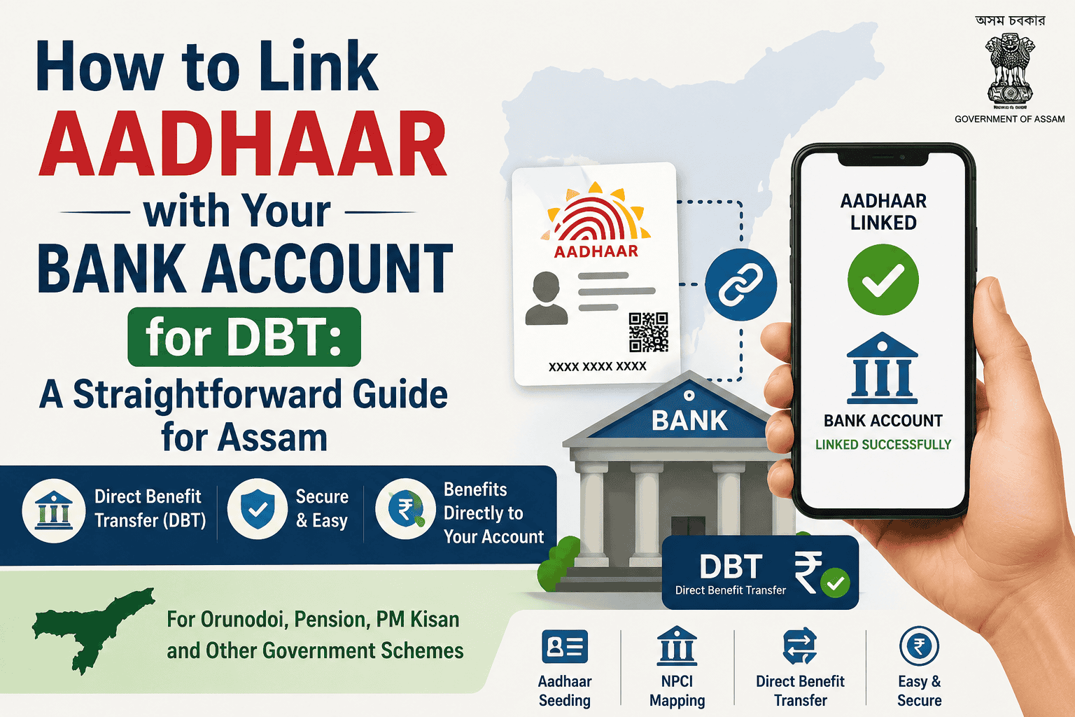 aadhar liinkin with bank for dbt